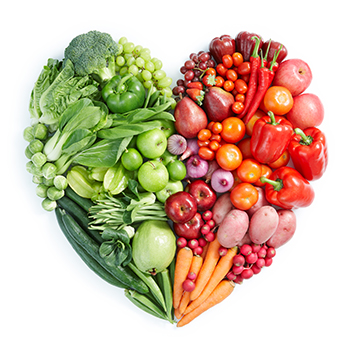 לב עם ירקות