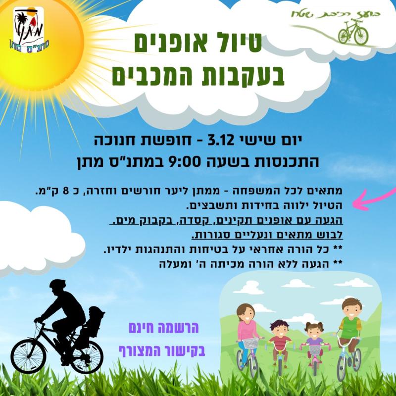 טיול אופניים בעקבות המכבים